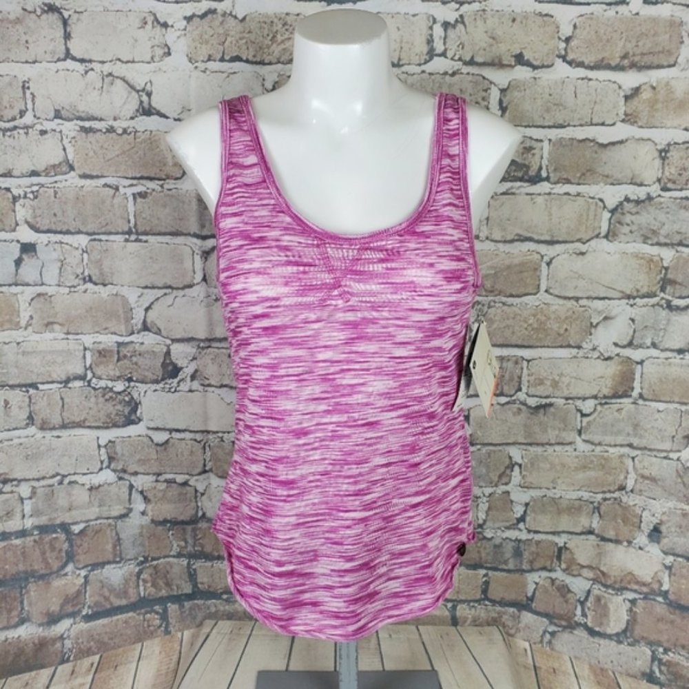Roxy Pink Marled Knit Tank Size Small